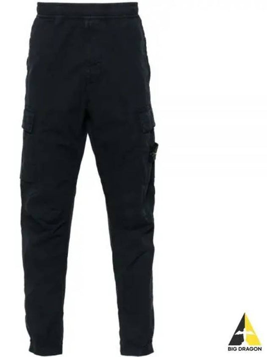 Banding Waist Tapered Cargo Straight Pants Navy - STONE ISLAND - BALAAN 2