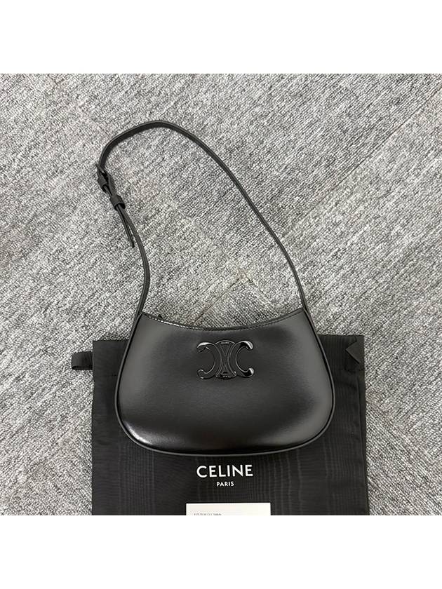 Medium Tilly Shiny Calfskin Cross Bag Black - CELINE - BALAAN 3