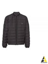 Triangle Logo Down Padded Jacket Black - PRADA - BALAAN 2