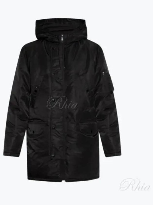 Puffer Recycled Nylon Parka Black - THEORY - BALAAN 2