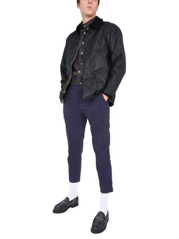 Bedale Wax Half Lined Jacket Navy - BARBOUR - BALAAN 4