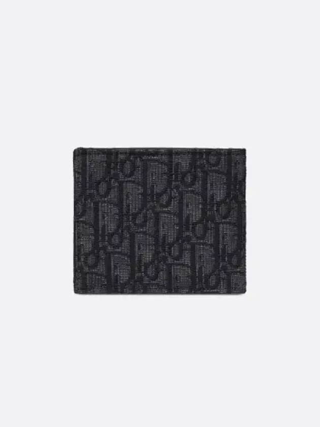 Wallet Black  Oblique Jacquard - DIOR - BALAAN 3