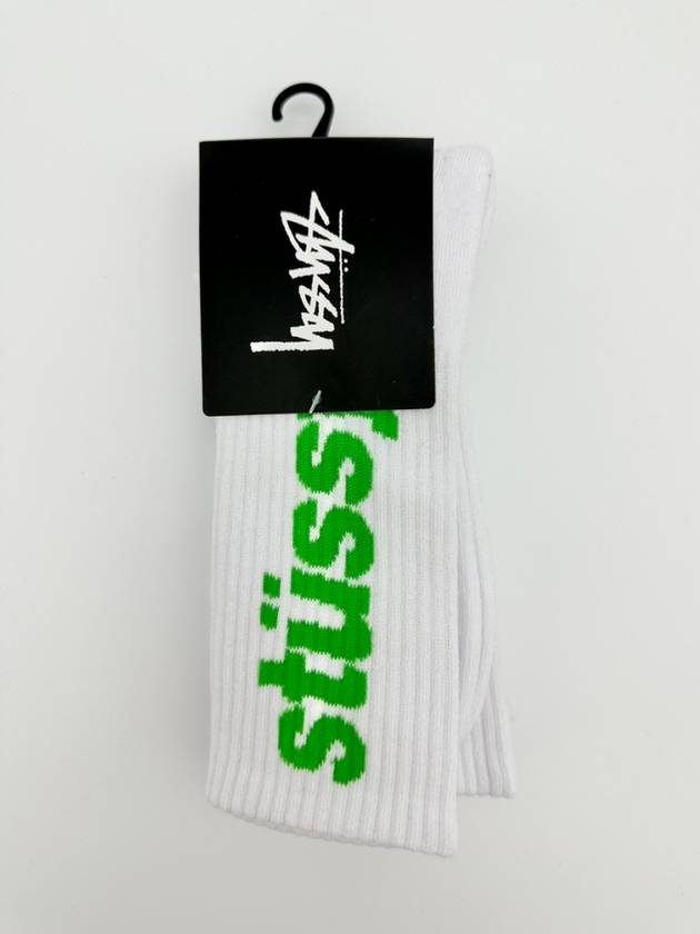 Helvetica Socks 3 Pack Set White - STUSSY - BALAAN 5