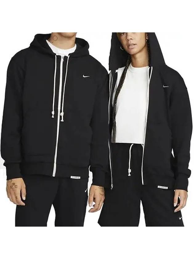 Men's Dri-Fit Full-Zip Basketball Hooded Jacket Black - NIKE - BALAAN 2