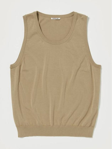 Super high gauge cotton knit tank - AURALEE - BALAAN 1