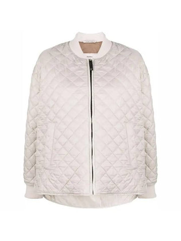 Maya Quilded Bomber Jacket Ice - MAX MARA - BALAAN 1