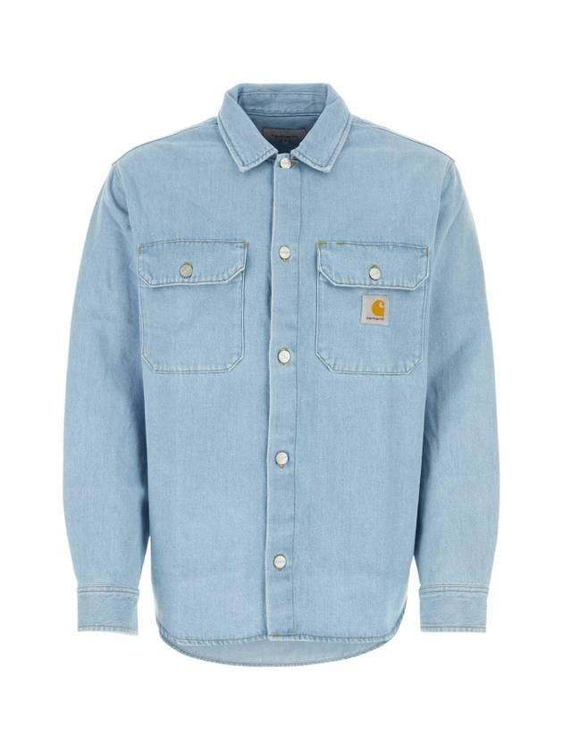 Harvey Shirt Jac Denim Jacket Blue - CARHARTT WIP - BALAAN 1