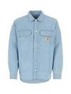 Harvey Shirt Denim Jacket Light Blue - CARHARTT WIP - BALAAN 1