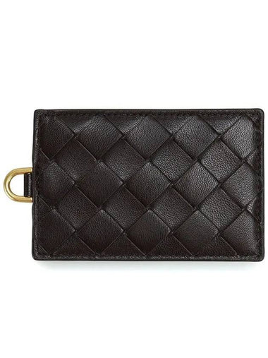 Name tag card wallet dark brown - BOTTEGA VENETA - BALAAN 1