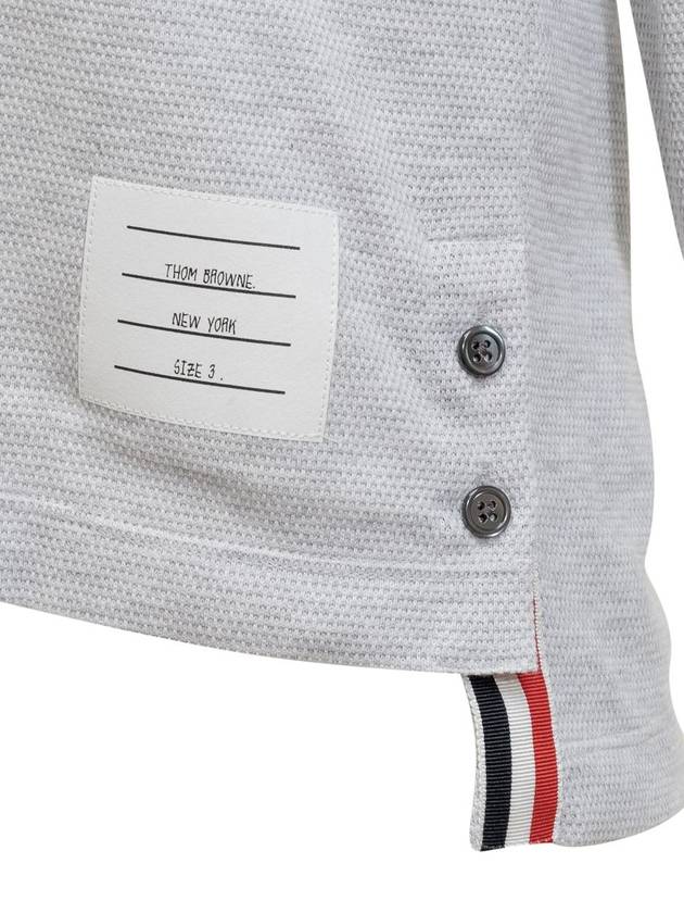 4 bar pocket PK shirt gray - THOM BROWNE - BALAAN 4