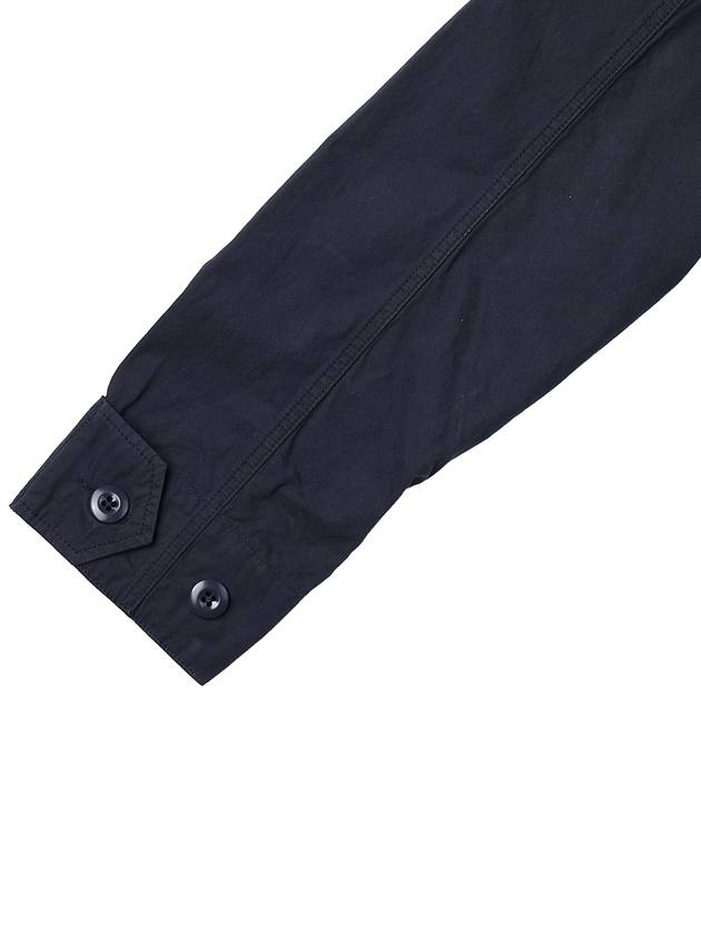 Lens Waffen Pocket Long Sleeve Shirt Navy - CP COMPANY - BALAAN 8