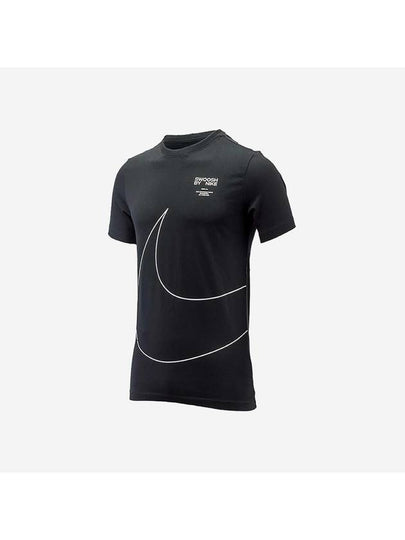 Sportswear Big Swoosh 2 Short Sleeve T-Shirt Black - NIKE - BALAAN 2