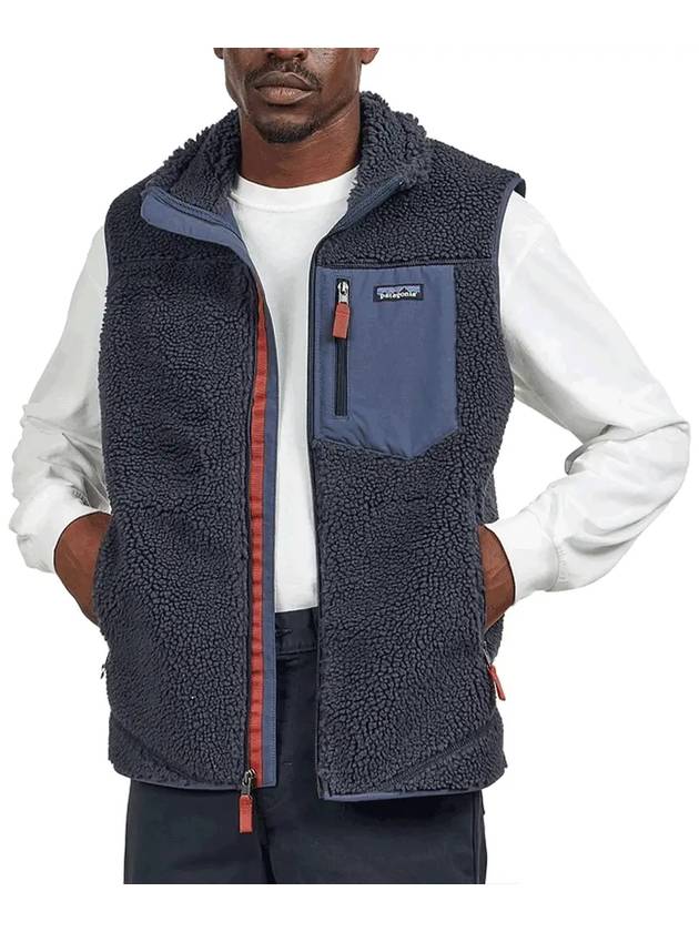 Classic Retro-X Fleece Vest Smolder Blue - PATAGONIA - BALAAN 3