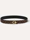 LV Flowergram 30MM Reversible Leather Belt Black Brown - LOUIS VUITTON - BALAAN 4