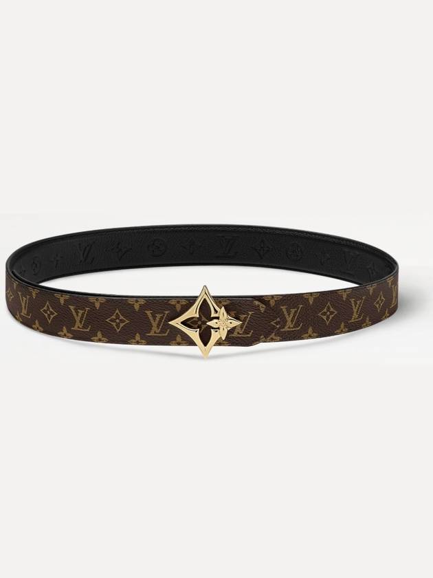 LV Flowergram 30MM Reversible Leather Belt Black Brown - LOUIS VUITTON - BALAAN 4