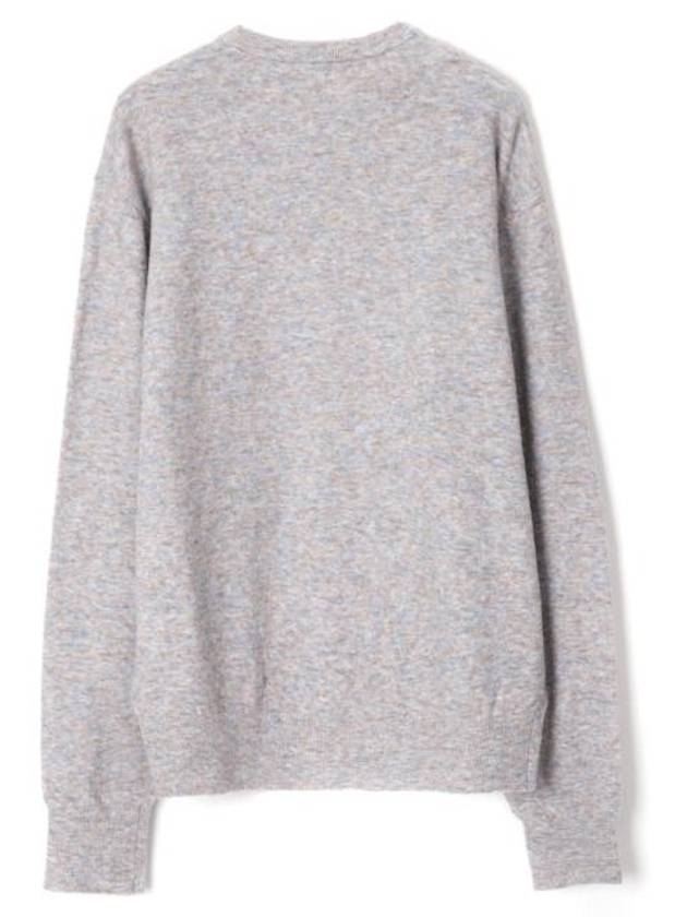 Embroidered Logo Jumper Knit Top Light Grey - ACNE STUDIOS - BALAAN 3