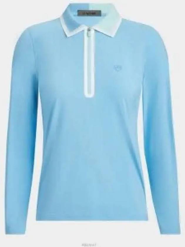 GFORE COLOUR BLOCK SILKY TECH NYLON QUARTER ZIP POLO GLP000048 FOU Women s Color - G/FORE - BALAAN 1