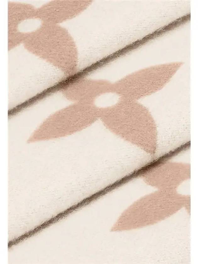 Reykjavik Monogram Cashmere Scarf Light Beige - LOUIS VUITTON - BALAAN 4