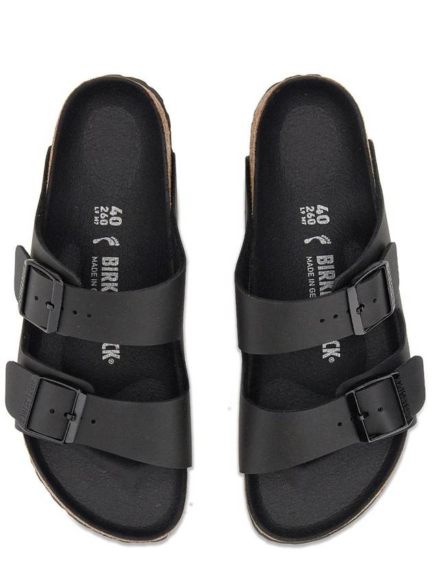 Arizona Double Buckle Slippers Black - BIRKENSTOCK - BALAAN 8