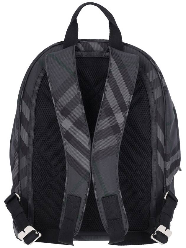 Grid Check Backpack Charcoal - BURBERRY - BALAAN 4