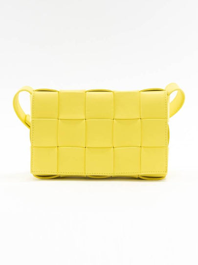 Cassette Intrecciato Small Cross Bag Yellow - BOTTEGA VENETA - BALAAN 2