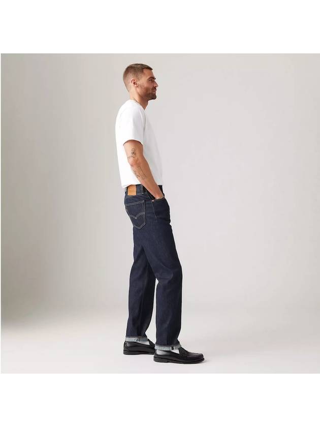 Levi s Premium 505 Regular Fit Selvedge Men Jeans Midnight - LEVI'S - BALAAN 3