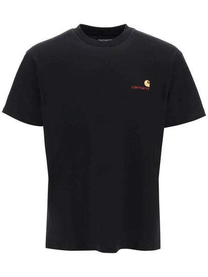 American Script Short Sleeve T-Shirt Black - CARHARTT WIP - BALAAN 2