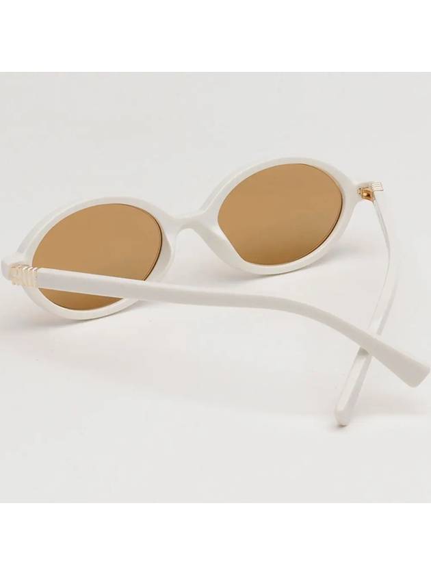 Sunglasses SMU04Z 142 40D reguard glasses mirror white horn rim - MIU MIU - BALAAN 4