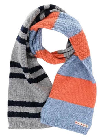 Kids Striped Wool Muffler - MARNI - BALAAN 1