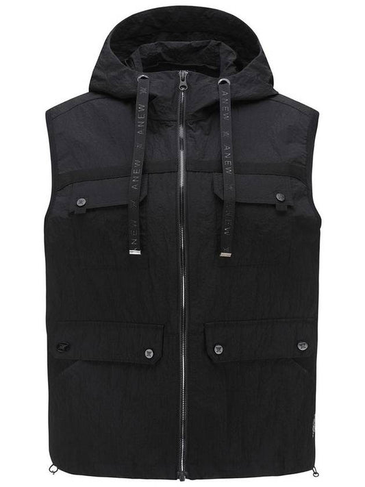 Official W RIBSTOP HOODY VEST BK - ANEWGOLF - BALAAN 1