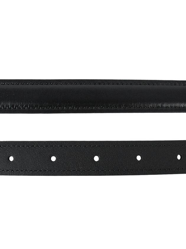 Blondie Thin Leather Belt Black - GUCCI - BALAAN 5