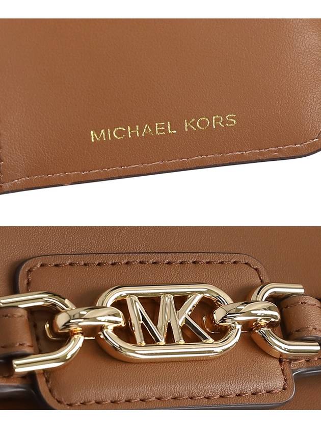 Heather Extra Small Leather Cross Bag Brown - MICHAEL KORS - BALAAN 7