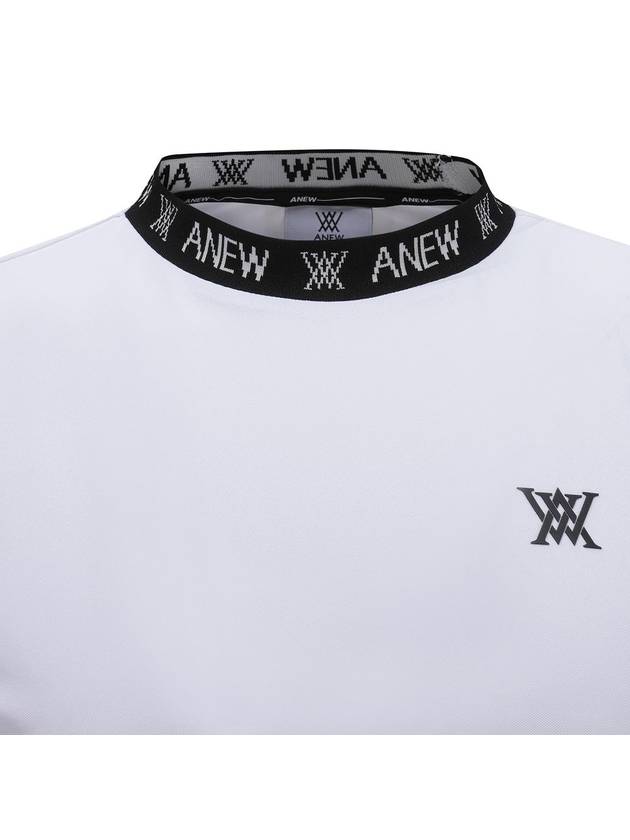 WOMEN NECK JACQUARD LOGO SHORT T SHIRTWH - ANEWGOLF - BALAAN 4