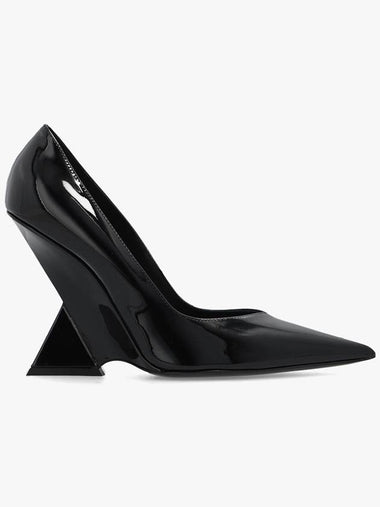 The Attico ‘Cheope’ Patent Leather Wedge Mules, Women's, Black - THE ATTICO - BALAAN 1