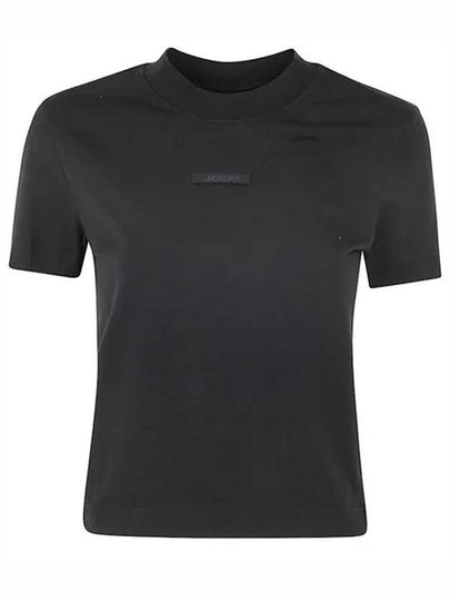 Le Gros Grain Short Sleeve T-Shirt Black - JACQUEMUS - BALAAN 2