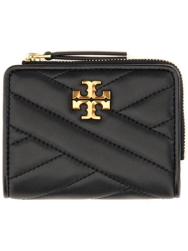 Chevron Half Wallet Black - TORY BURCH - BALAAN 2