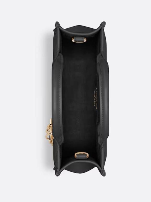 Macrocannage Calfskin Strap Mini Book Tote Bag Black - DIOR - BALAAN 4