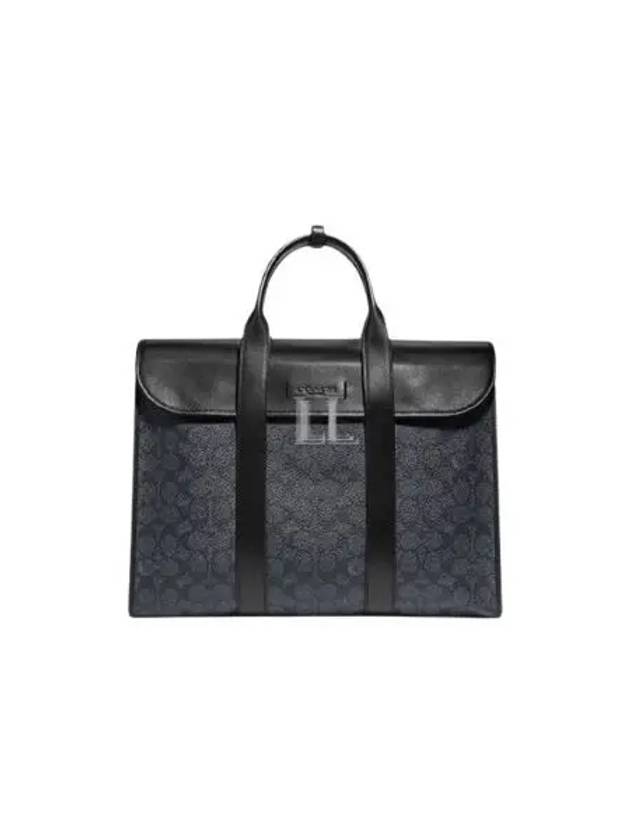 Gotham Signature Canvas Briefcase Black - COACH - BALAAN 2