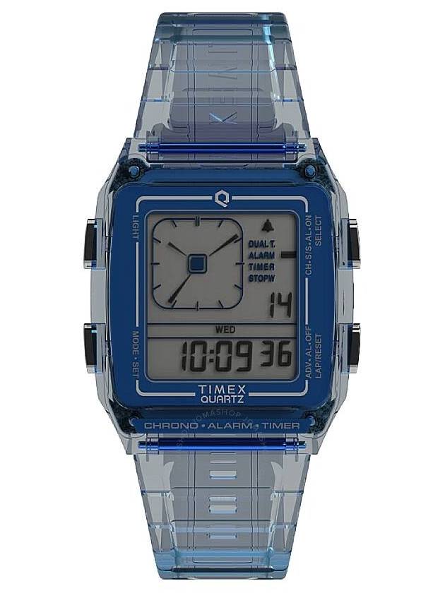 Timex Q Timex LCA Alarm Quartz Analog-Digital Resin Unisex Watch TW2W45100 - TIMEX - BALAAN 1