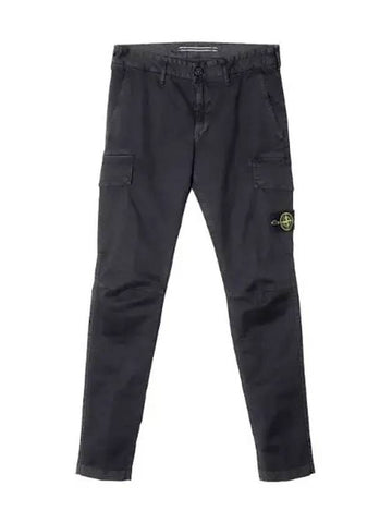 Old Effect Stretch Broken Twill Cotton Cargo Pants Skinny Fit Men s - STONE ISLAND - BALAAN 1