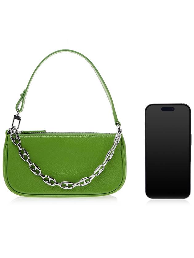 Rachel mini shoulder bag green - BY FAR - BALAAN 7