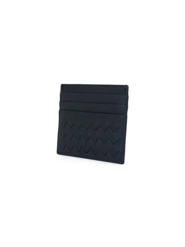 Intrecciato Classic Card Wallet Midnight Blue - BOTTEGA VENETA - BALAAN 4