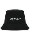 logo embroidered bucket hat - OFF WHITE - BALAAN.