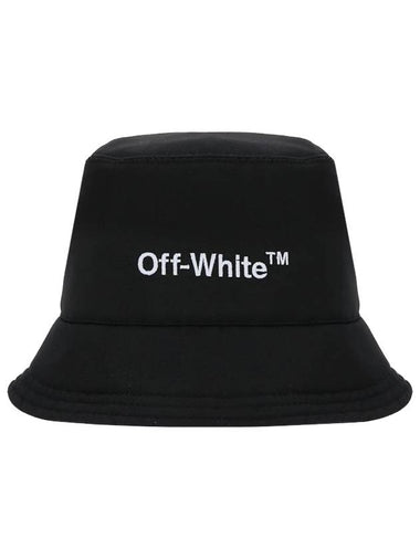 Embroidered Logo Bucket Hat Black - OFF WHITE - BALAAN 1