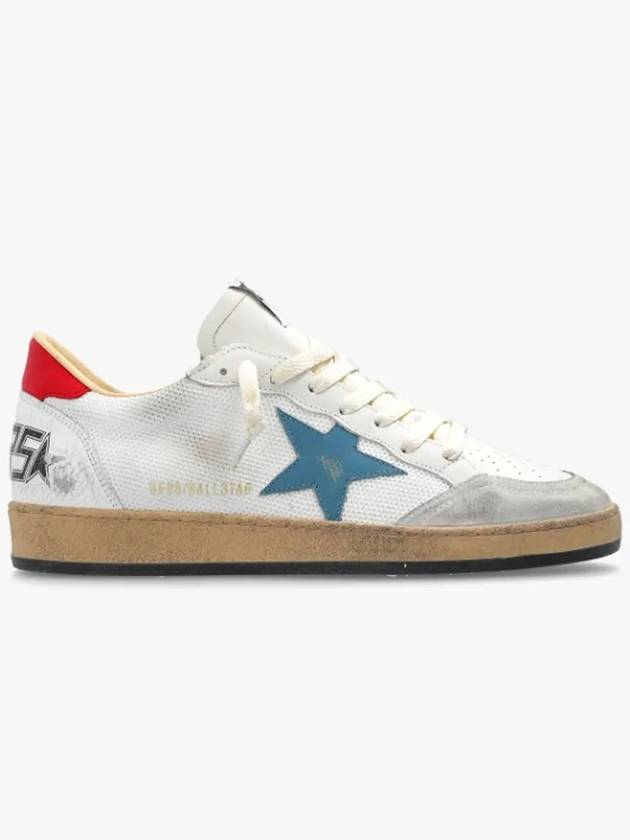 Ballstar Red Tab Mesh Low Top Sneakers White - GOLDEN GOOSE - BALAAN 2