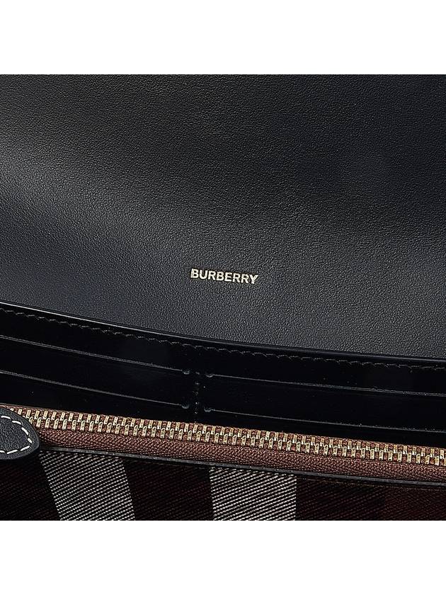 check pattern leather trim wallet - BURBERRY - BALAAN 9