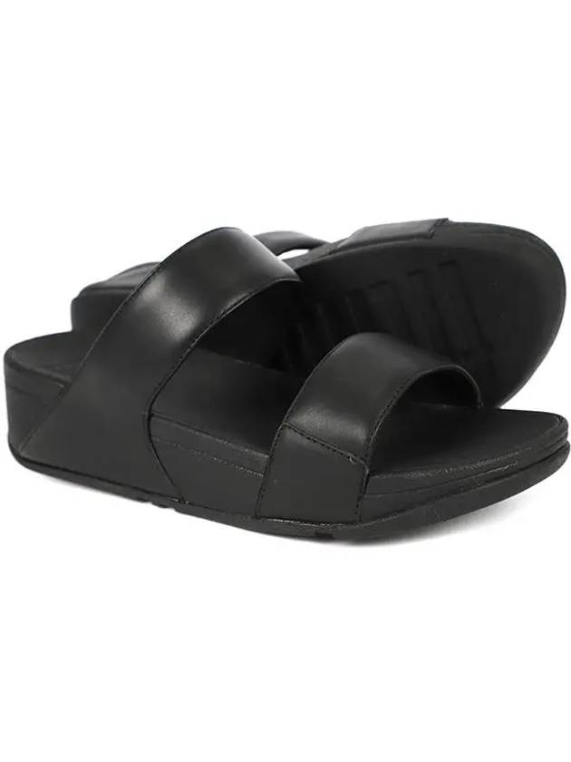 Women's Lulu Leather Slippers Black - FITFLOP - BALAAN 3