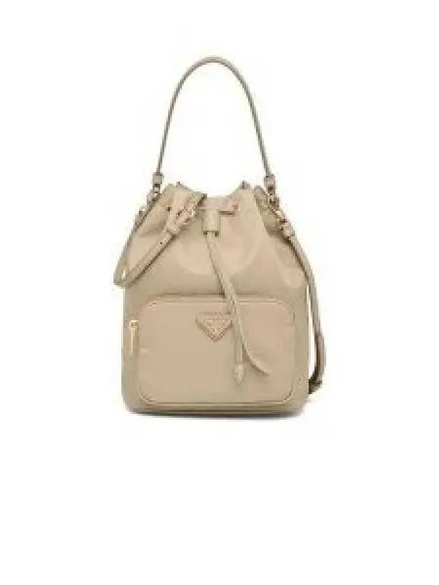 Duet Re-Nylon Bucket Bag Desert Beige - PRADA - BALAAN 2