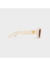 Eyewear Triomphe 04 Rectangle Sunglasses Ivory - CELINE - BALAAN 4