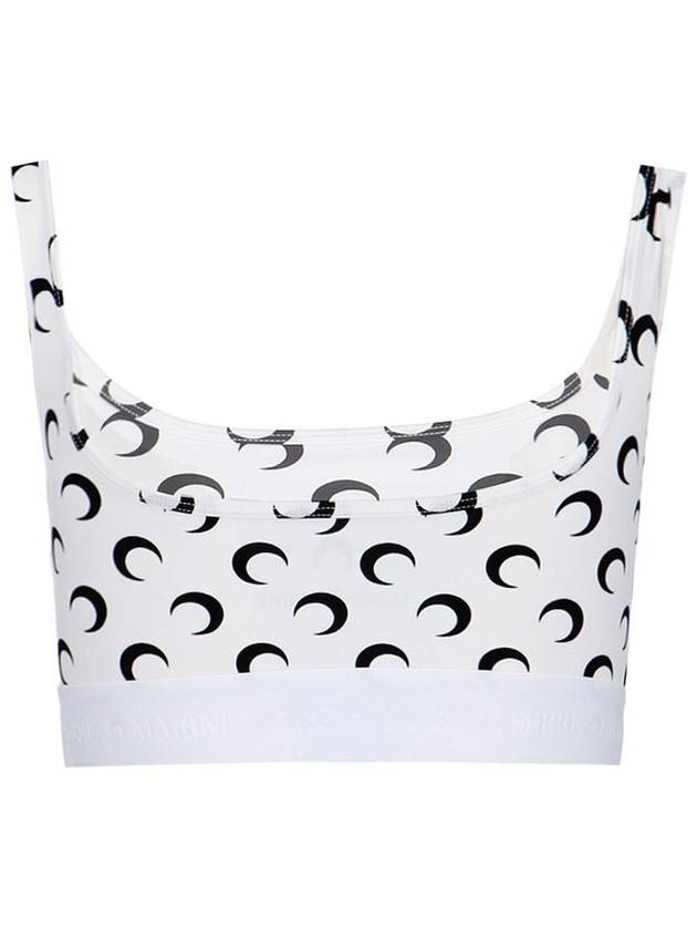 Marine Serre 'Moon Printed Jersey' Cropped Top - MARINE SERRE - BALAAN 3